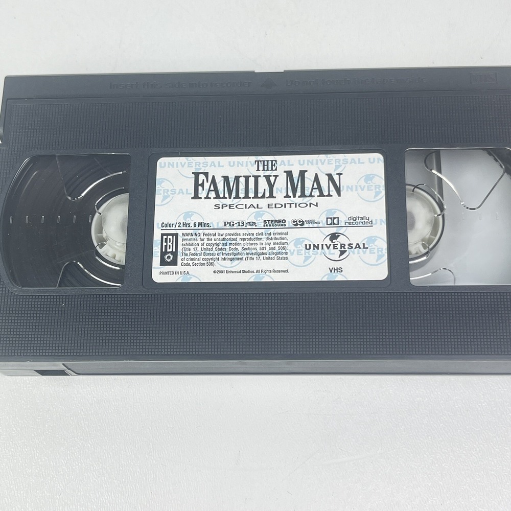 The Family Man VHS 2000 Nicholas Cage Tea Leoni NO CASE